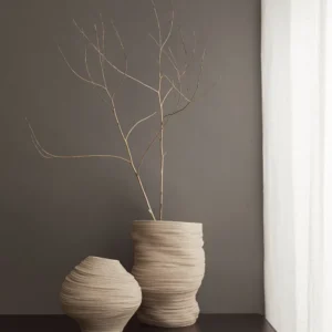 Asymmetric Stoneware Vase